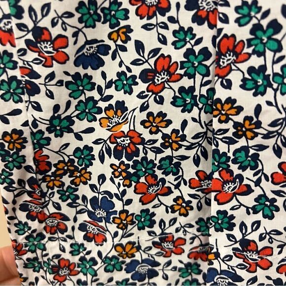 J Crew flowered high waist tie front shorts size 6 - Picture 4 of 7